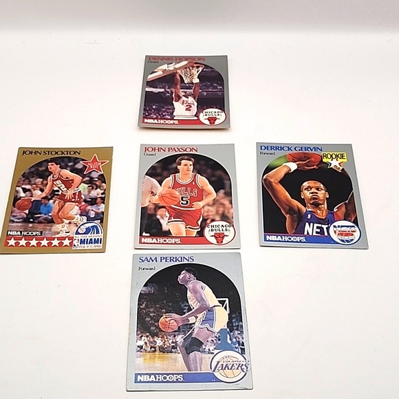 1990 NBA Hoops Cards 5 Count - Picture 1 of 11
